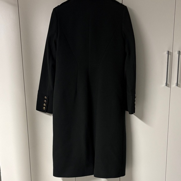 Hobbs London Dark Green Double-Breasted Women's Wool Coat - Picture 4 of 5